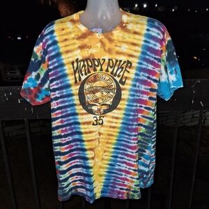 Grateful Dead Happy Pike Skull Tie Dye T Shirt Size XL